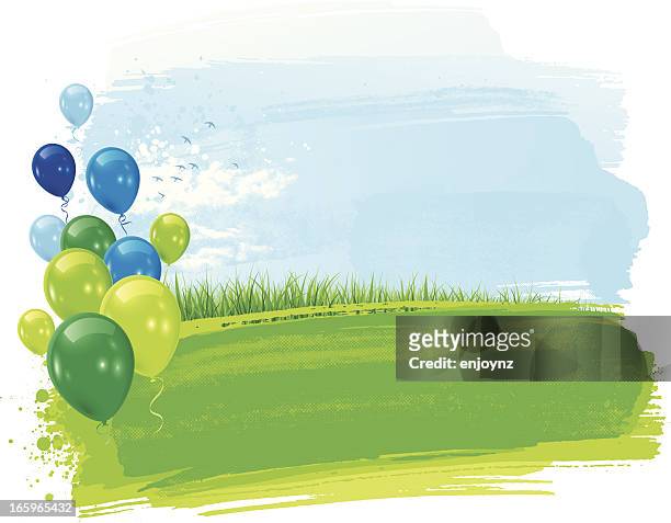 birthday background - spring watercolor background stock illustrations