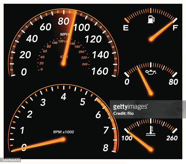 auto anzeigen - speedometer stock-grafiken, -clipart, -cartoons und -symbole