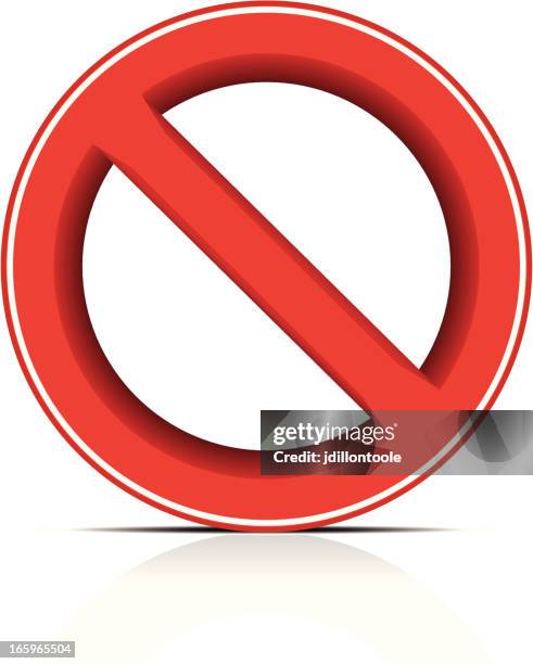 prohibited | no sign - no stock illustrations