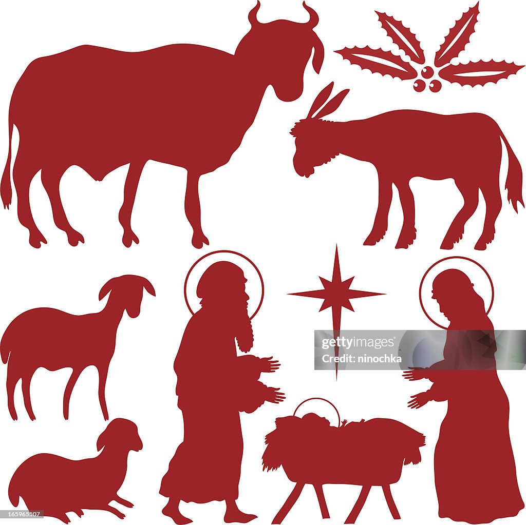 Nativity silhouettes