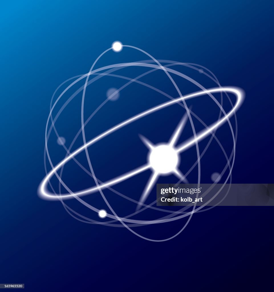 Atomic Particles Vector Atom And Particles High-Res Vector Graphic - Getty Images