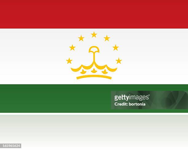 tajikistan country flag, central asia/middle east - tajikistan stock illustrations