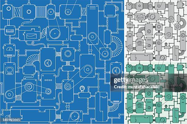 seamless machine project - easy stock illustrations