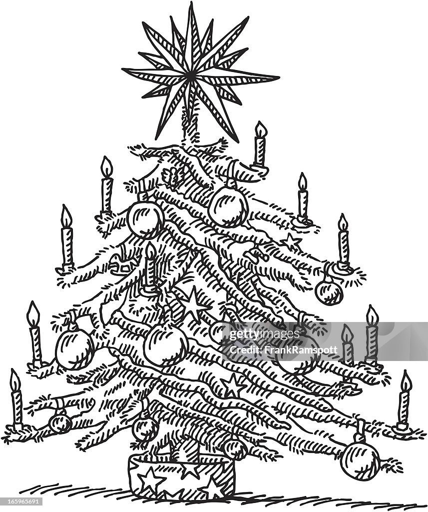 Árbol de Navidad dibujo