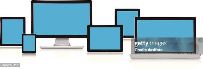 Smart Tablet Vector Vector Smart Phone And Tablets High-Res Vector Graphic - Getty Images