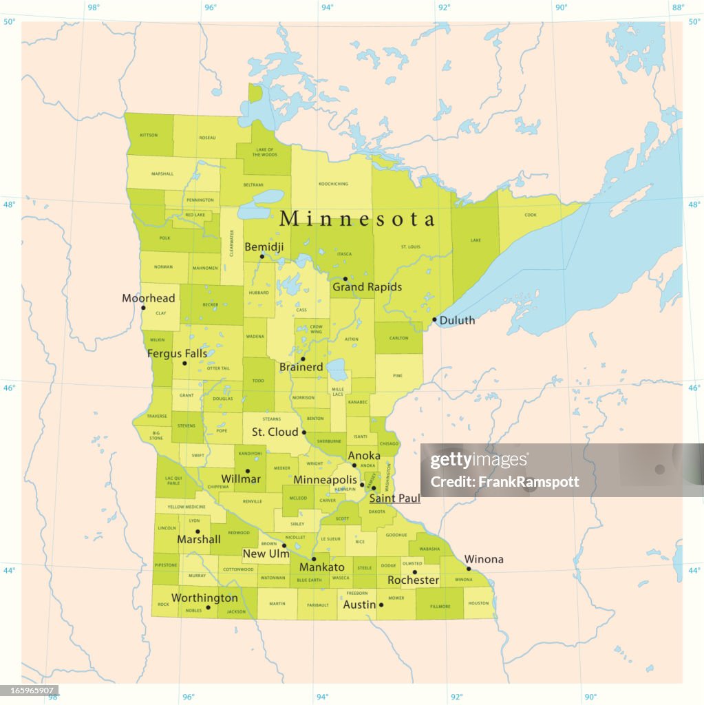 Minnesota Vector Map