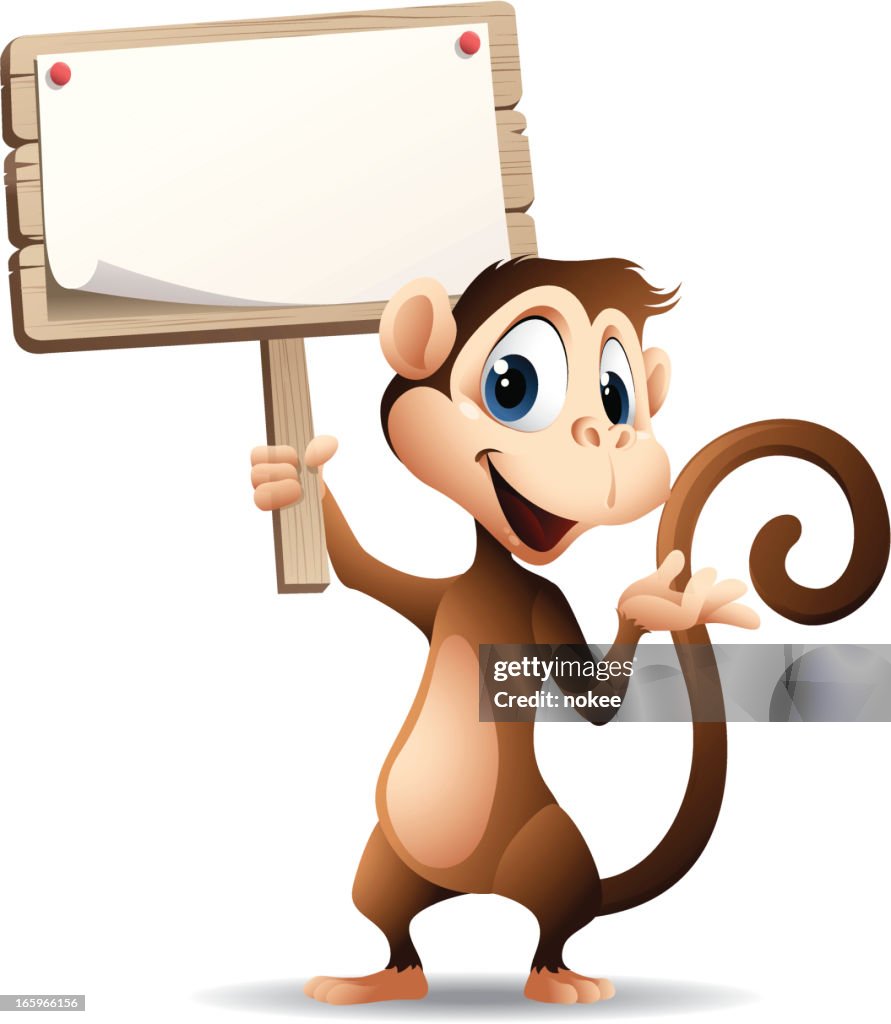 Simple Monkey Sign Monkeysign High-Res Vector Graphic - Getty Images