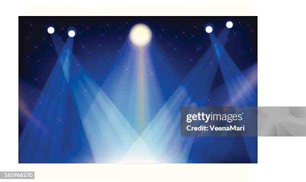 stage lights - stage light stock illustrations