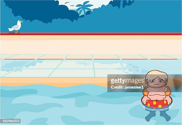 summer vacation background - blonde attraction stock illustrations