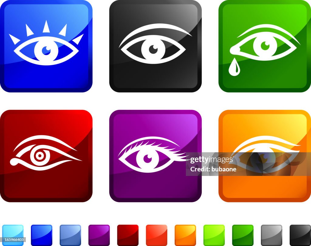 Human Eye royalty free vector arts vector icon set stickers