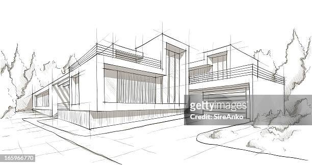 architecture - house stock illustrations