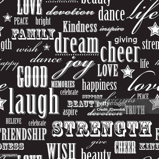 Positive Words Background High Res Illustrations - Getty Images