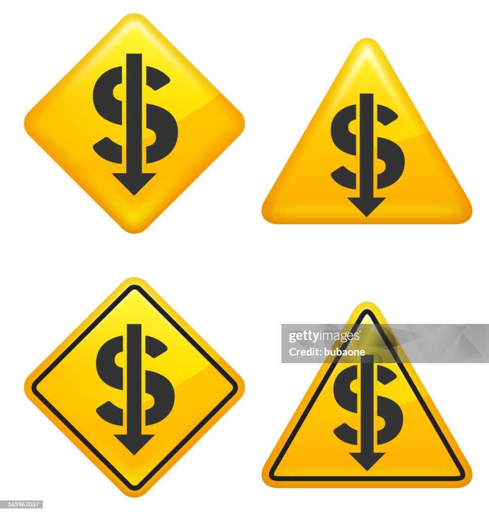Trading Warning Sign Warning And Caution Stock Market Dollar Crash Street Signs High-Res ...