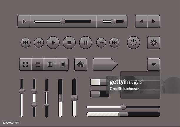 professionelle benutzer schnittstelle elemente - keyboard player stock-grafiken, -clipart, -cartoons und -symbole