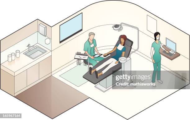 dental examination illustration - masque stock illustrations