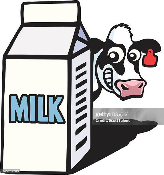milk carton - milk bottle stock illustrations