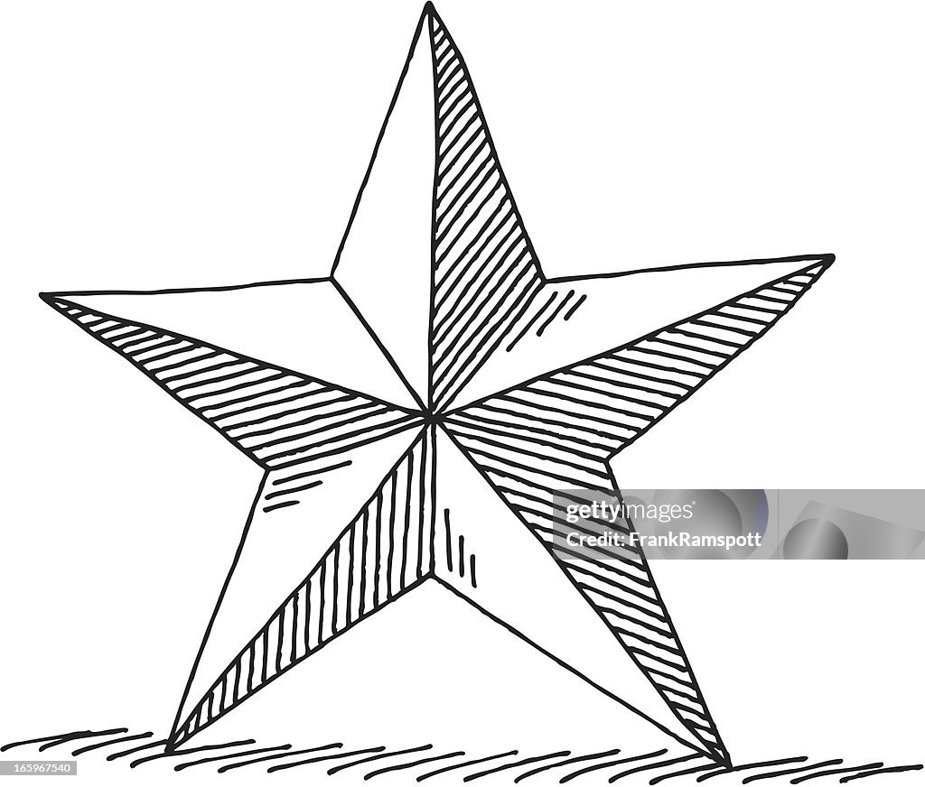 Decoration Star Drawing