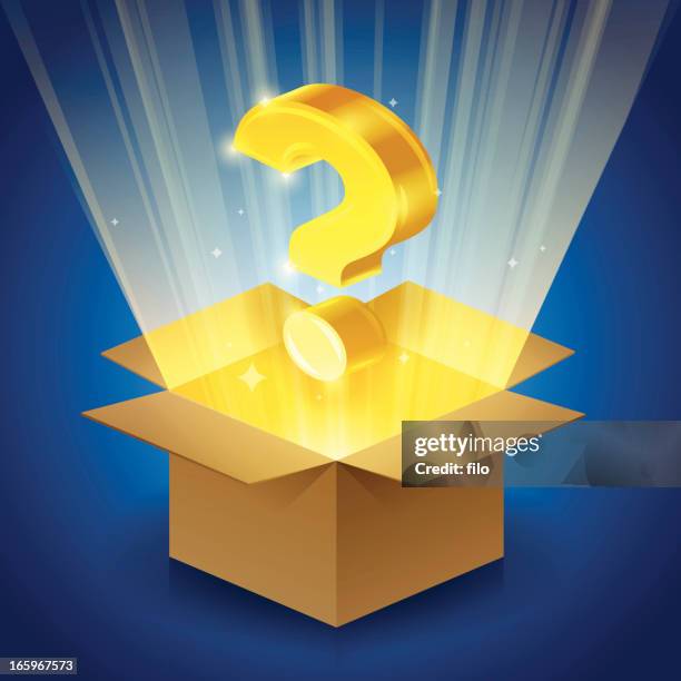 illustrations, cliparts, dessins animés et icônes de mystère boîte - vector-box