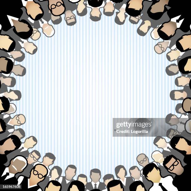 crowd background - crowd funding stock illustrations