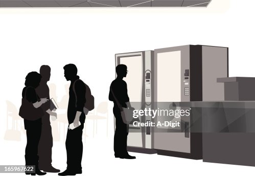 Campus Vending Vector Silhouette Campus Vending Vector Silhouette