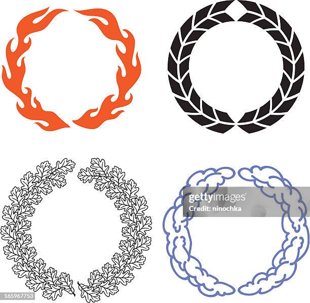 wreaths - wreath stock illustrations