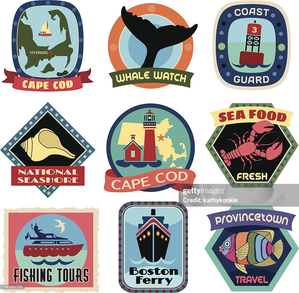 Travel Stickers Cape Cod