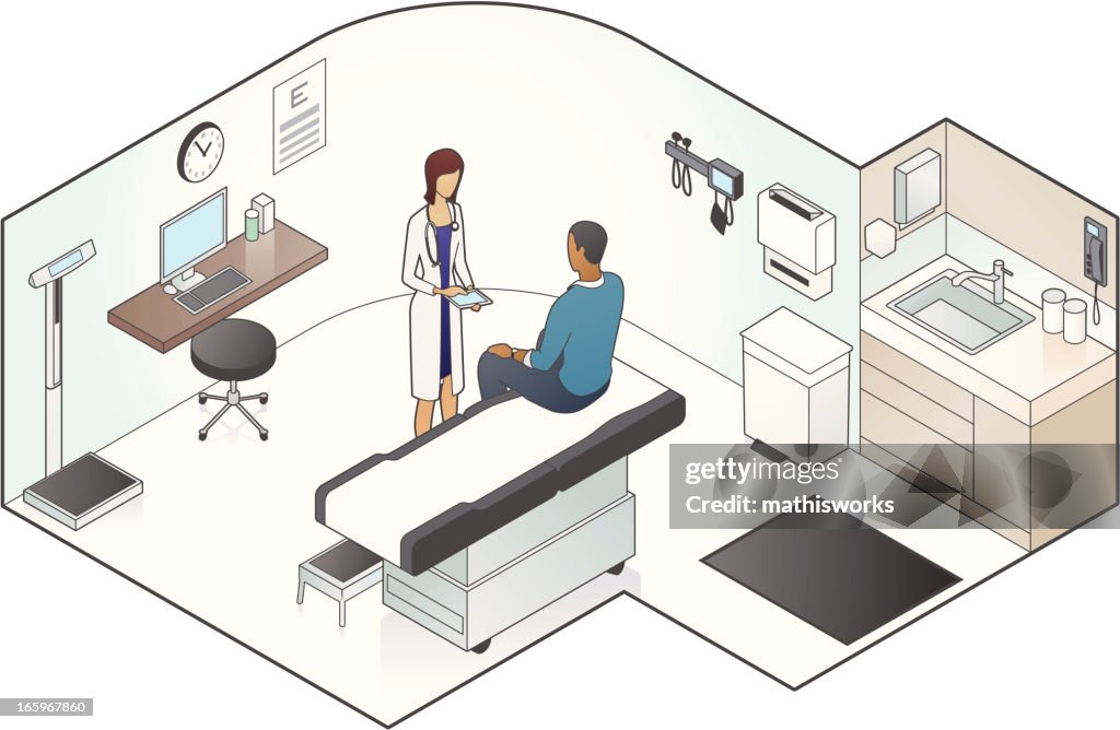 Examination Room Illustration
