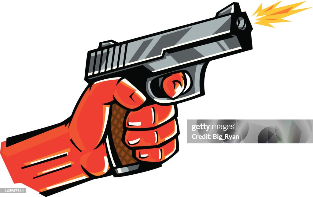Vector Gun Animation Vector Hand With Gun