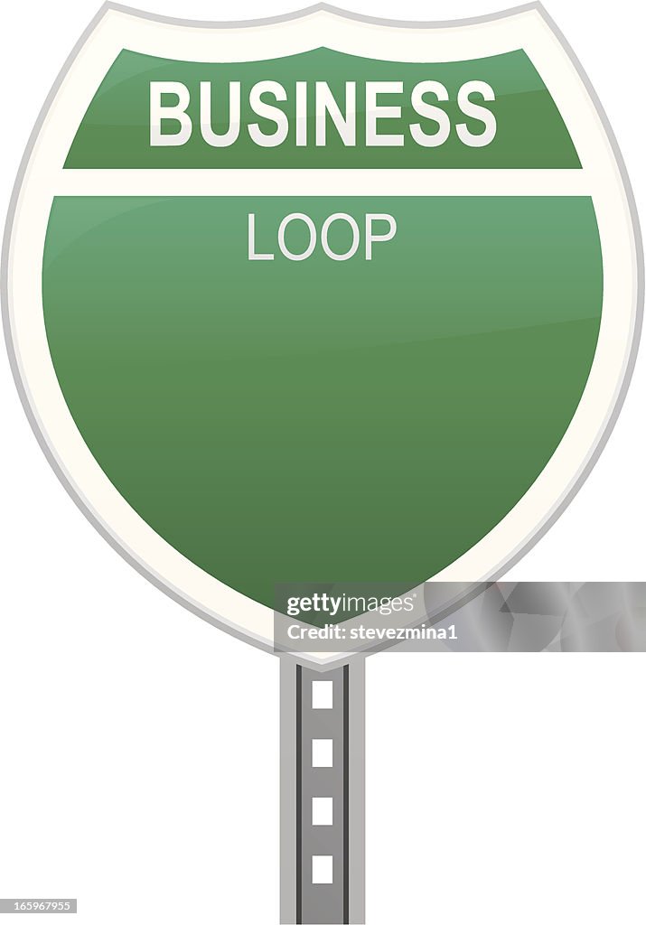 Business Loop Sign High-Res Vector Graphic - Getty Images
