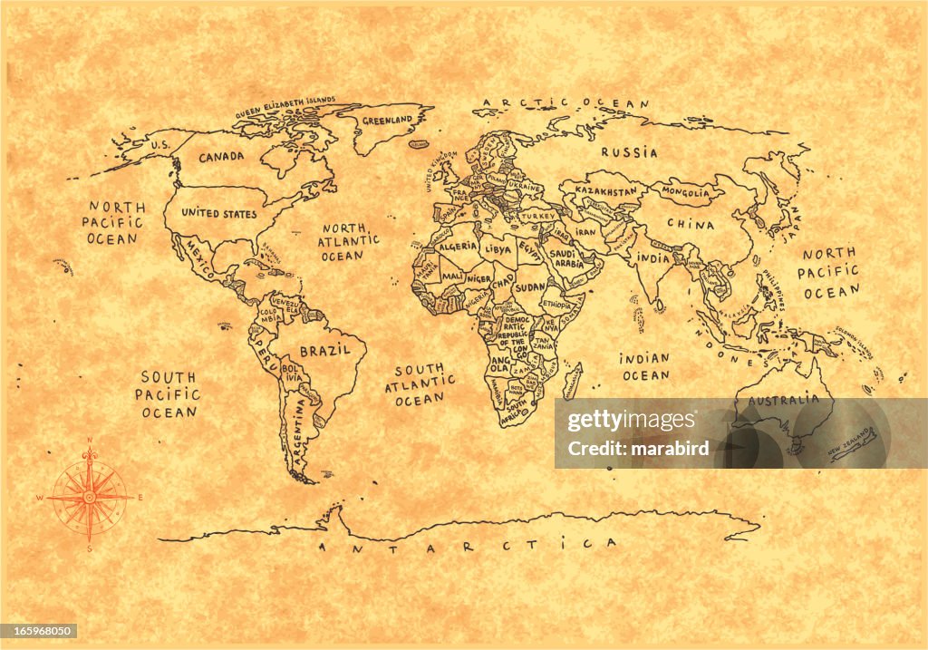 World Map Include World Map High-Res Vector Graphic - Getty Images
