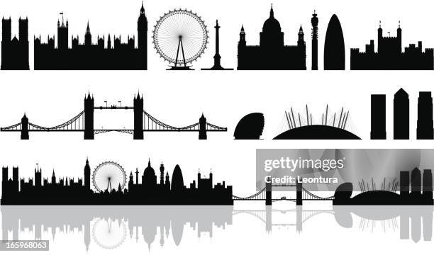 ilustraciones, imágenes clip art, dibujos animados e iconos de stock de londres (edificios están detalladas, móviles y completa - london england