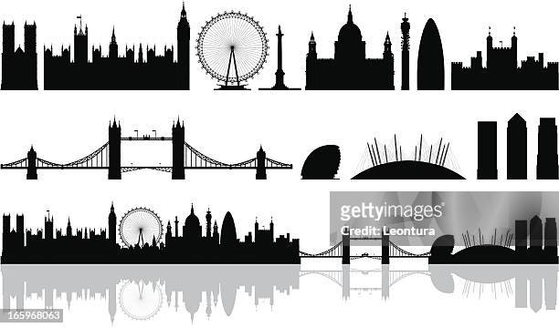 london (buildings are detailed, moveable and complete) - the o2 england stock illustrations