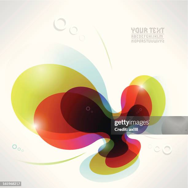 dynamic color background - strudel stock illustrations