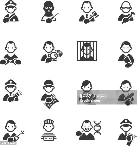 crime icons - property damage stock illustrations