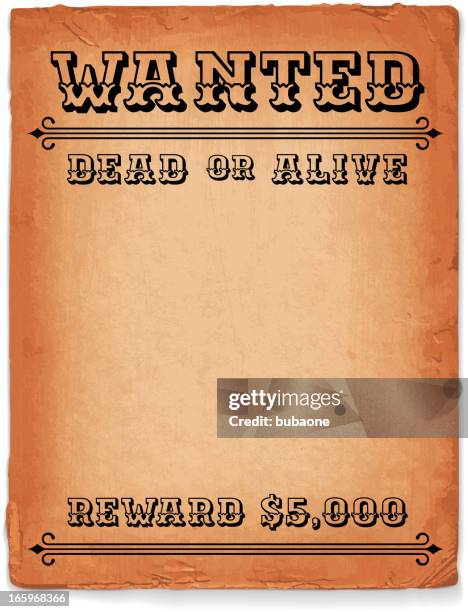 wild west wanted sign royalty free vector background - wanted poster stock illustrations