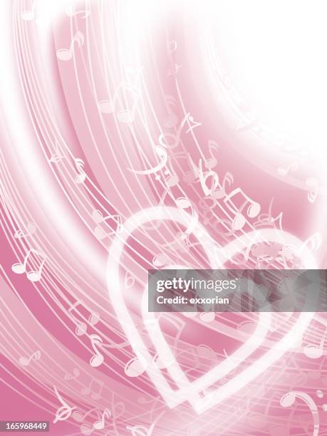 love music background - quarter note stock illustrations