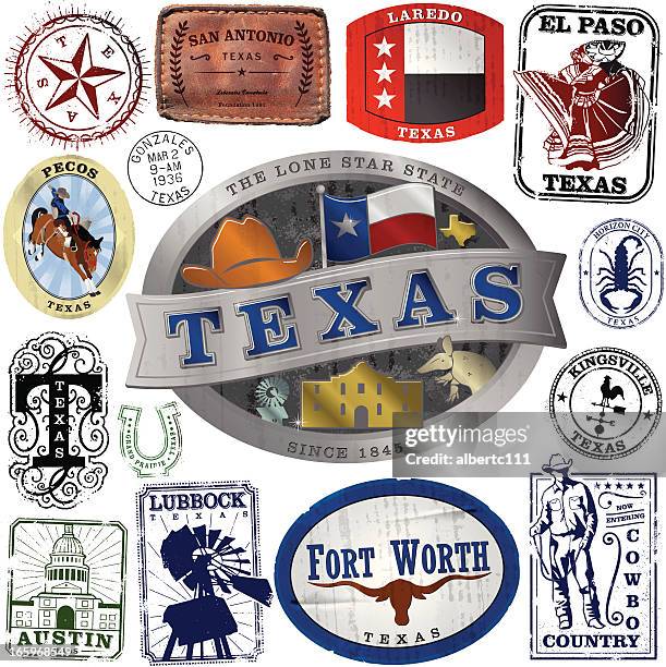 big texas graphic collection - buckle stock illustrations