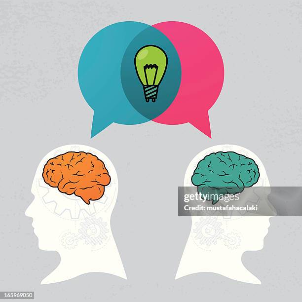 leuchtende idee - big idea stock-grafiken, -clipart, -cartoons und -symbole