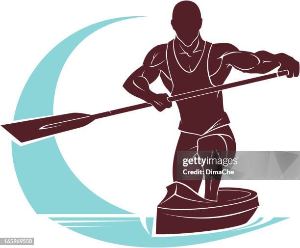 Canoe Racing Vector 89 Canoe Race High Res Illustrations - Getty Images