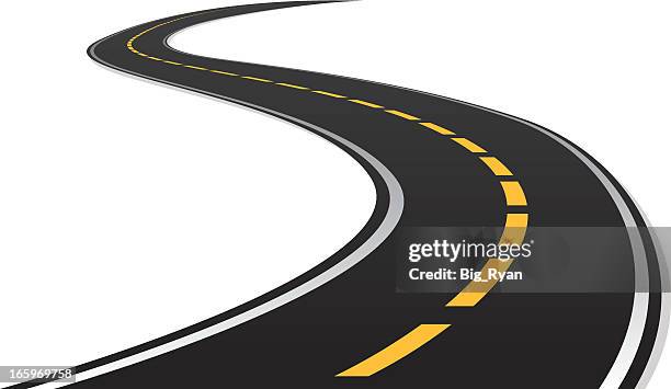 s curve road - winding road illustration stock illustrations