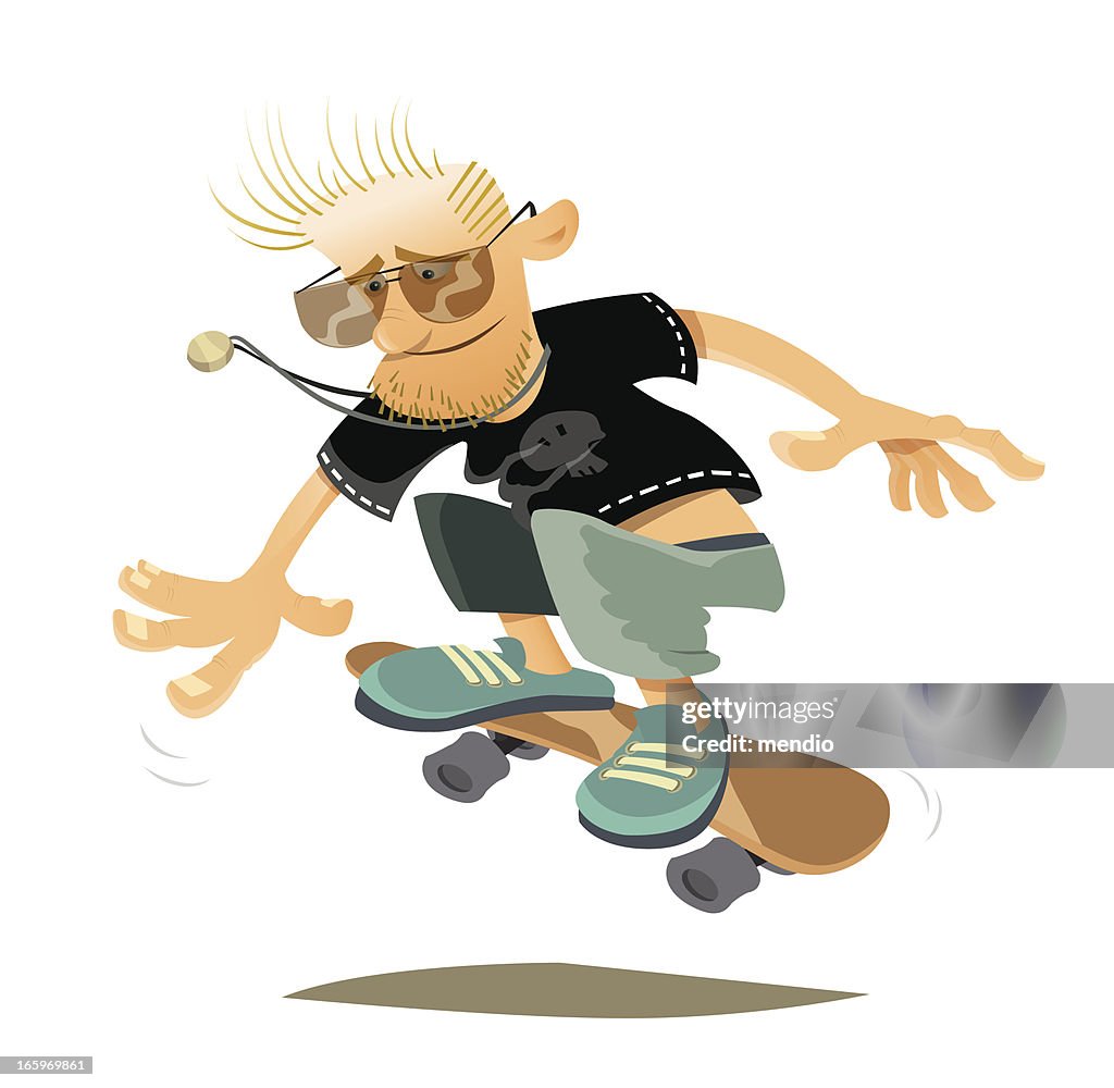 Old de skateboarding