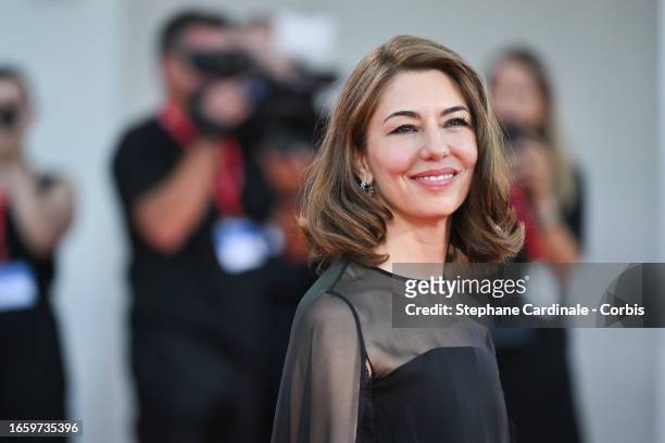 Sofia Coppola attends a red carpet for the movie "Priscilla" at the 80th Venice International Film Festival on September 04, 2023 in Venice, Italy.