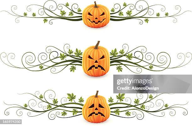 jack o' lantern ornaments - lantern stock illustrations