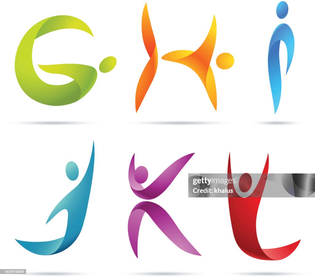 People alphabet