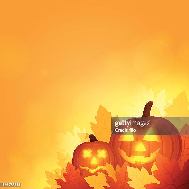 halloween background - food orange background stock illustrations