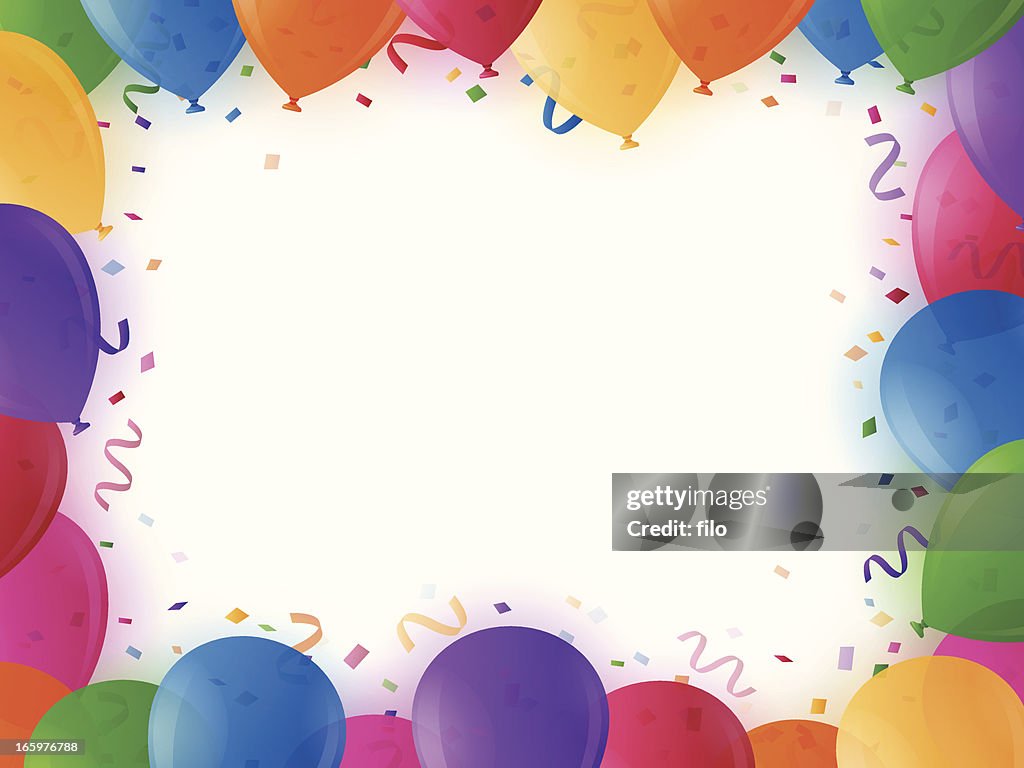 Party Program Borders Celebration Border