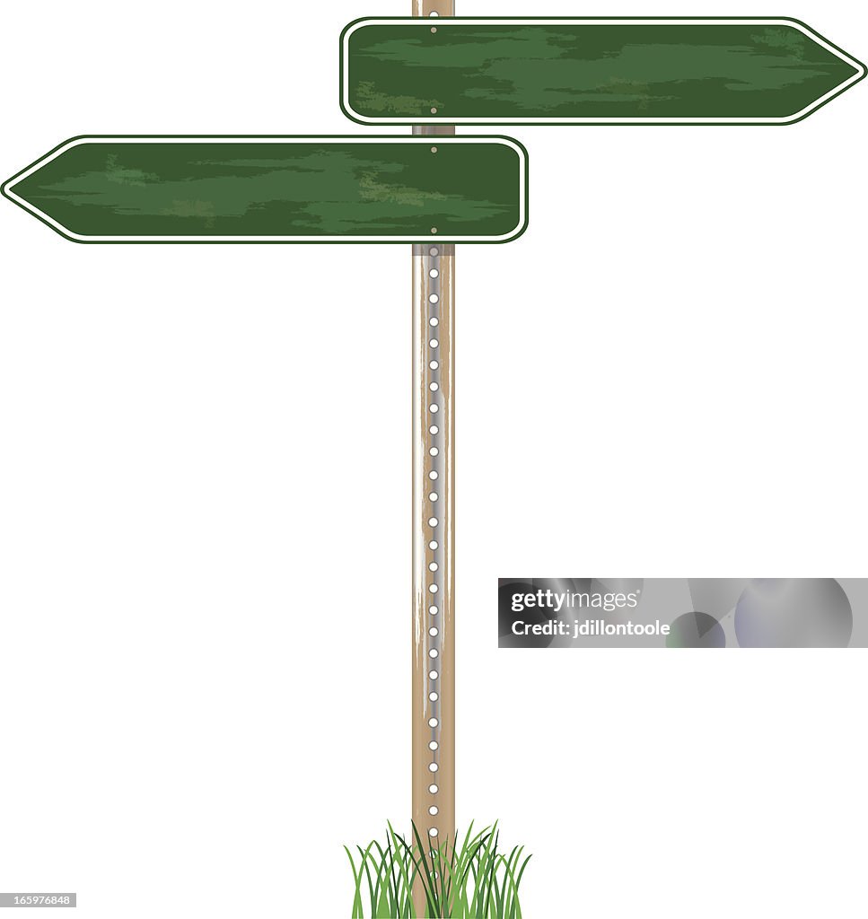 Direction Sign Grunge Texture