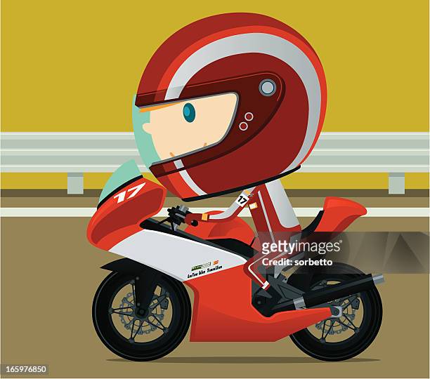 motorcycle racing - race car driver 幅插畫檔、美工圖案、卡通及圖標