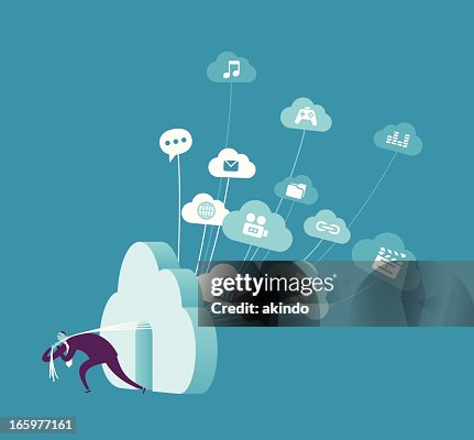 Cloud computing concept Cloud computing concept