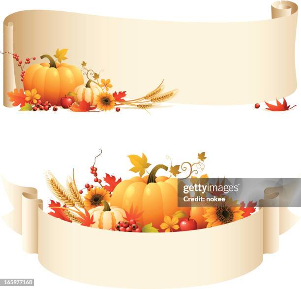 harvest - banner - paper grass vector stock illustrations
